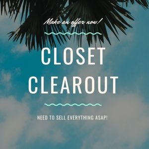 Closet clearout!